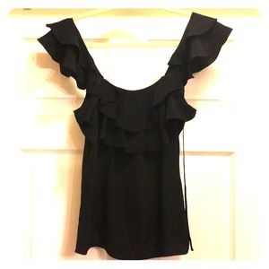 Club Monaco ruffle tank